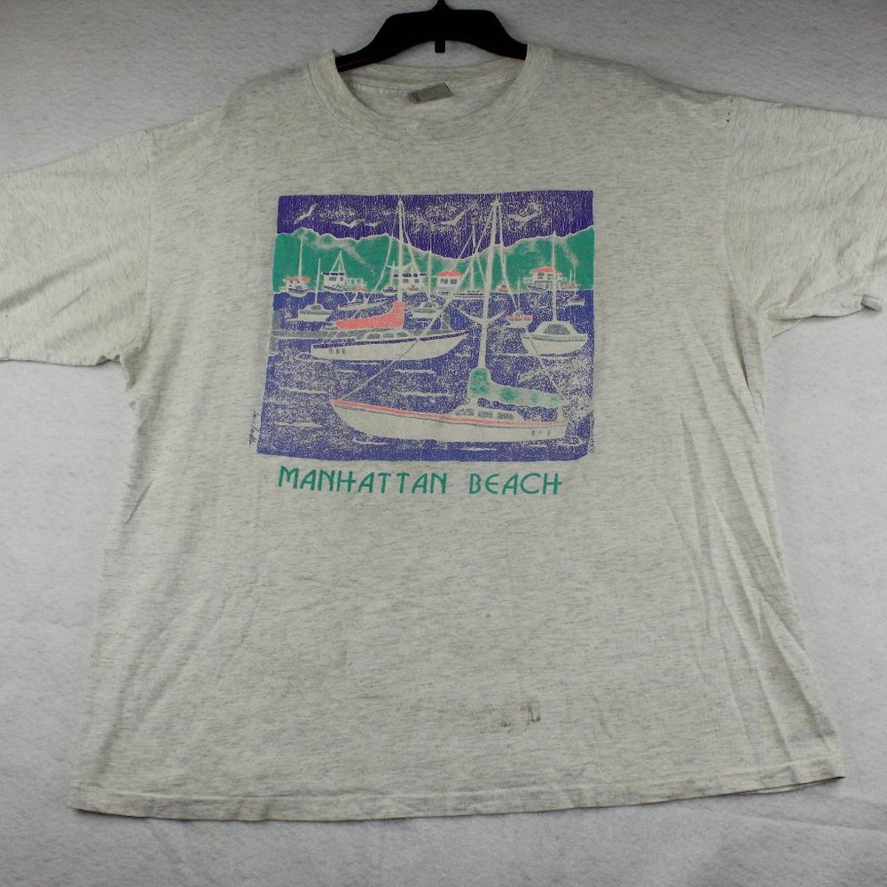 Manhattan Beach Vintage T-Shirt, Oneita Power-t